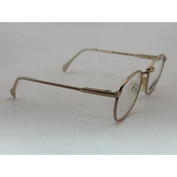 NORDIC INTERNATIONAL - 45-19-130 Monterey-Flex Pink/Gold Round Eyeglass Frames - Picture 3 of 9